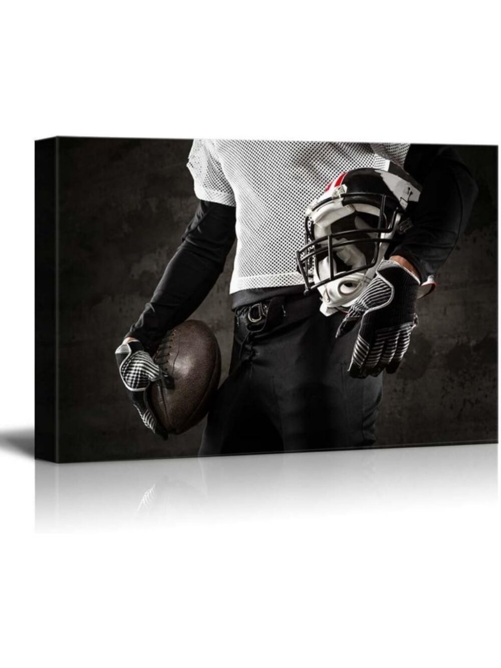 American Football Canvas Art | Modern Home Decor | Ready to Hang 32"x48" Giclee